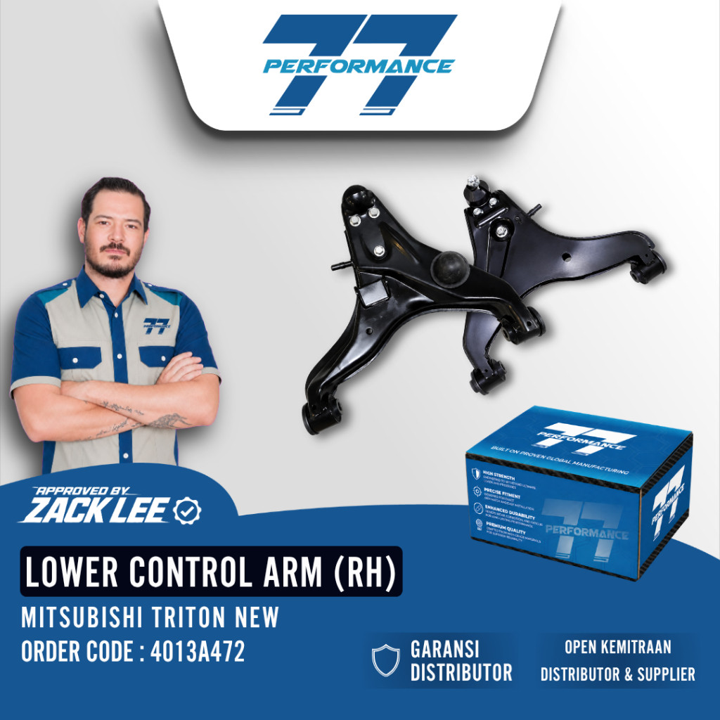 LOWER CONTROL ARM RH TRITON NEW 2015-2019 - 77 Performance Bergaransi 6 Bulan - Sparepart Mobil Prem