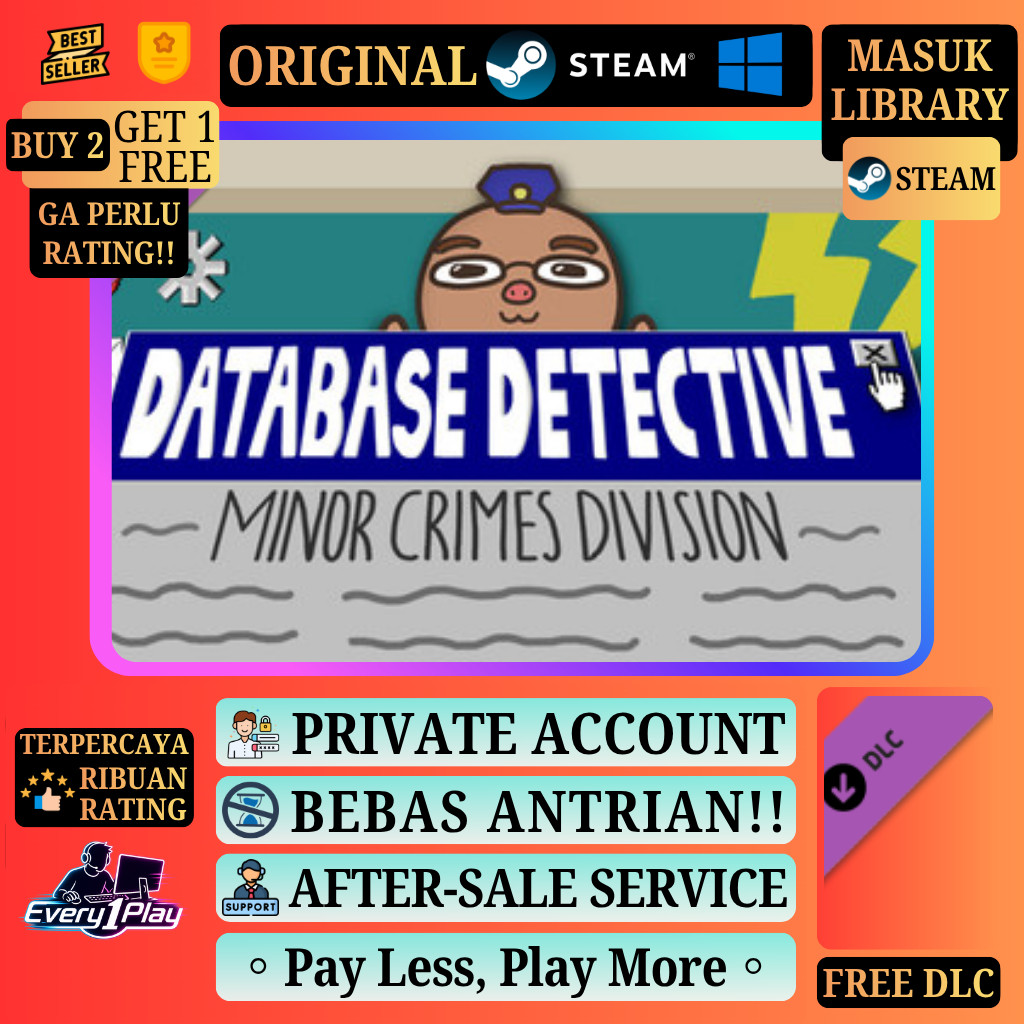 Database Detective: Minor Crimes Division Game Steam - Games PC Laptop Windows
