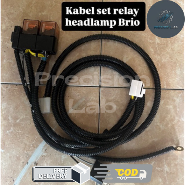 kabel set relay brio mobilio HRV old all new buat projector biled headlamp -