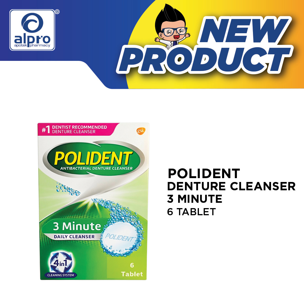 POLIDENT DENTURE CLEANSER 6S
