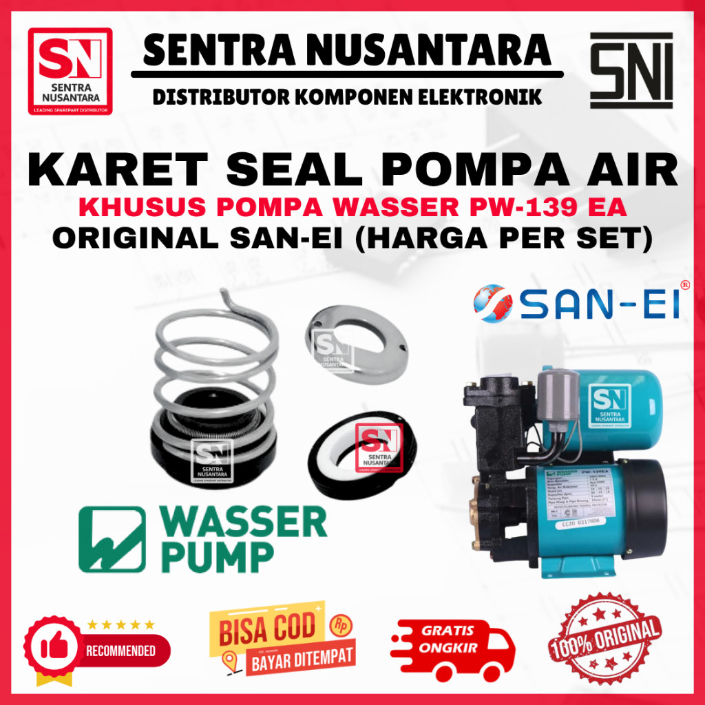 MECHANICAL SEAL WASSER PW139EA PW 139 EA San-Ei - Seal | KARET SEAL POMPA AIR WASSER PW139EA PW 139 