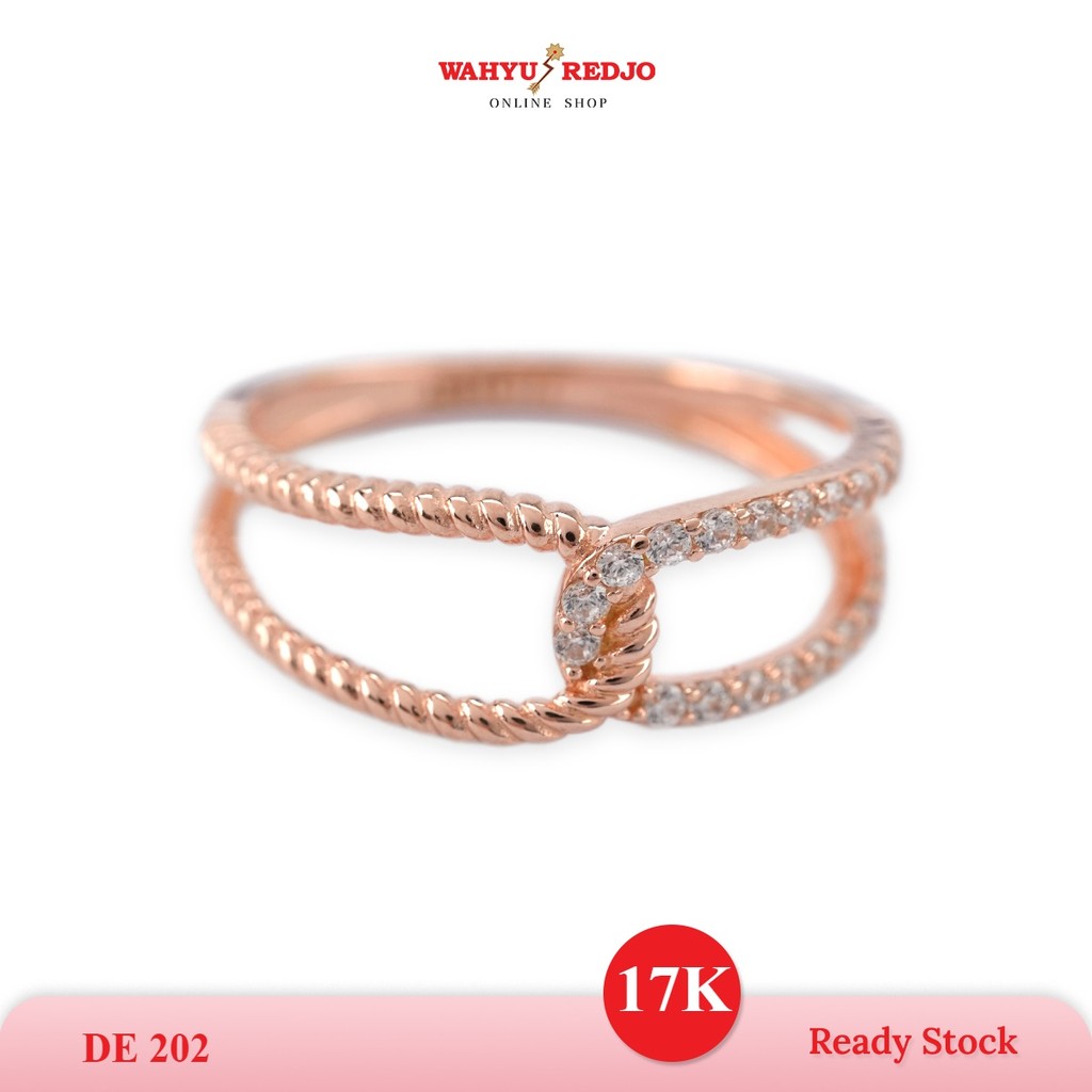 WAHYU REDJO - CINCIN EMAS 17K AMERO MODEL LAYER MATA ELEGAN & TIMELESS (PMR)