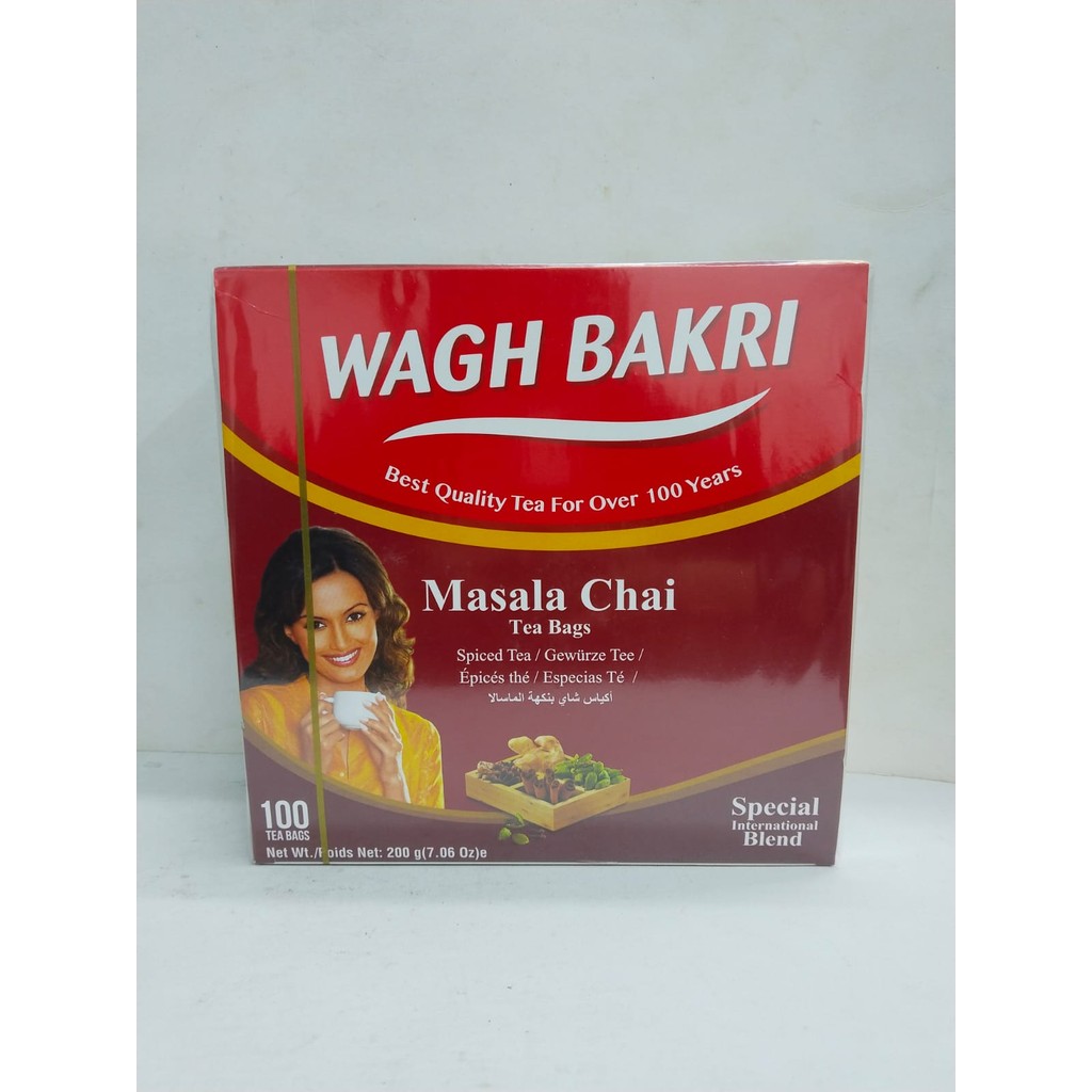 

WAGH BAKRI INS MASALA CHAI TEA 100 BAGS