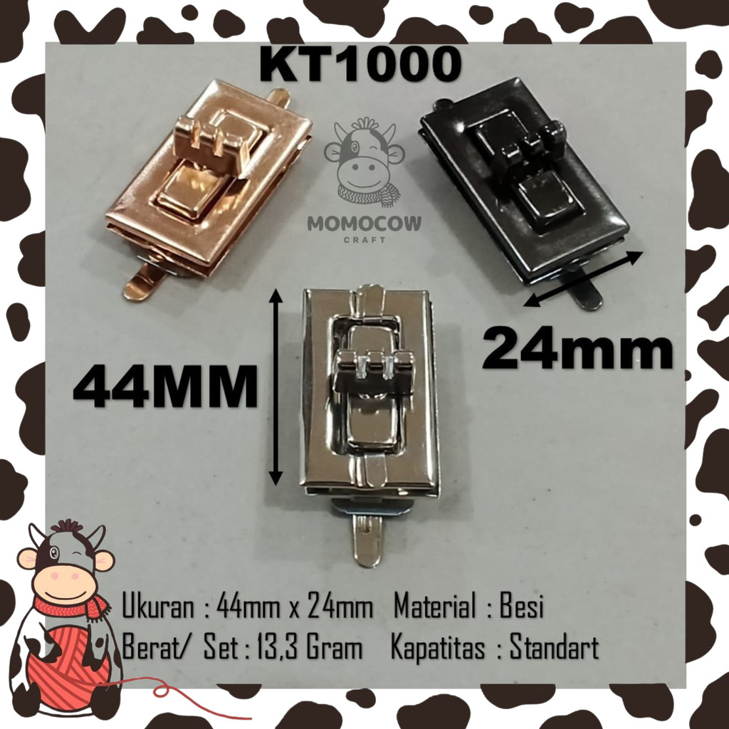 Kunci Tas Putar Besi KT1000