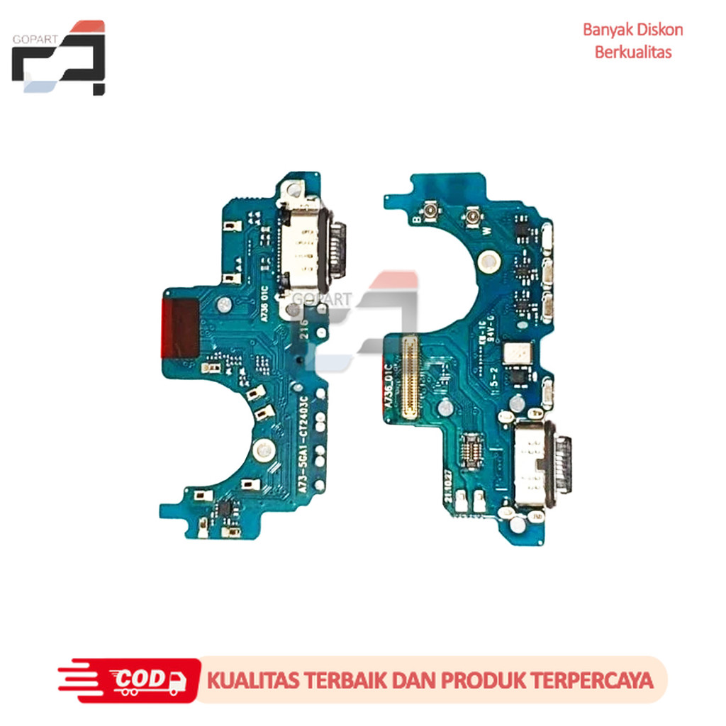 FLEXIBEL CHARGER SAMSUNG A73 5G / FLEKSIBEL KONEKTOR SIM + MIC A736B / A736B + IC