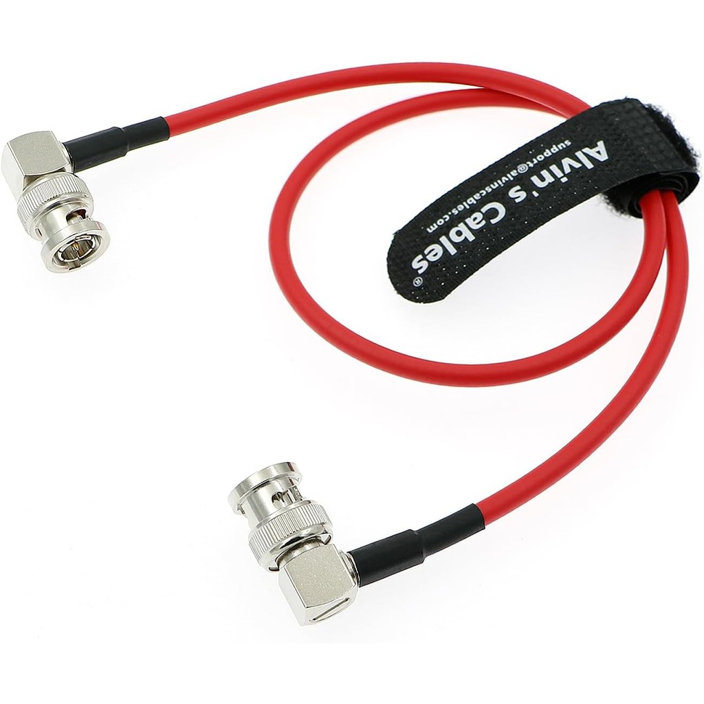 Alvin's Cables 12G SDI Flexible Coaxial Cable BNC Male to Male Right Angle for RED Komodo| Atomos Mo