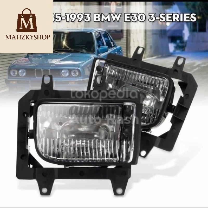 PART BMW E30 Foglamp Fog Lamp Lampu Kabut Kristal Bening Bumper