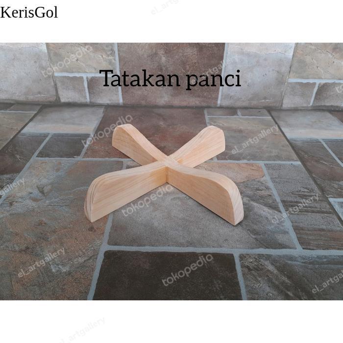 Tatakan Wajan / Tatakan panci/ Tatakan Wajan Kayu Pinus antik