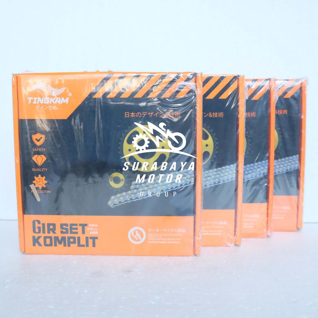 Gearset TINGKAM Gir Set Drive Chain Kit Vega R LAMA NEW  FIZR JUPITER Z Original Ori