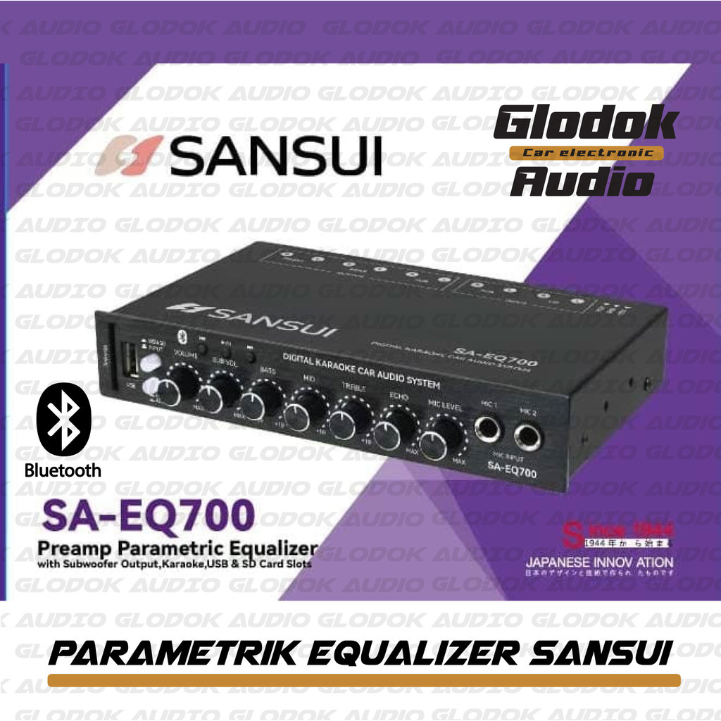 Parametrik priem Mixer audio car home Equalizer amplifier Sansui SA - EQ 700