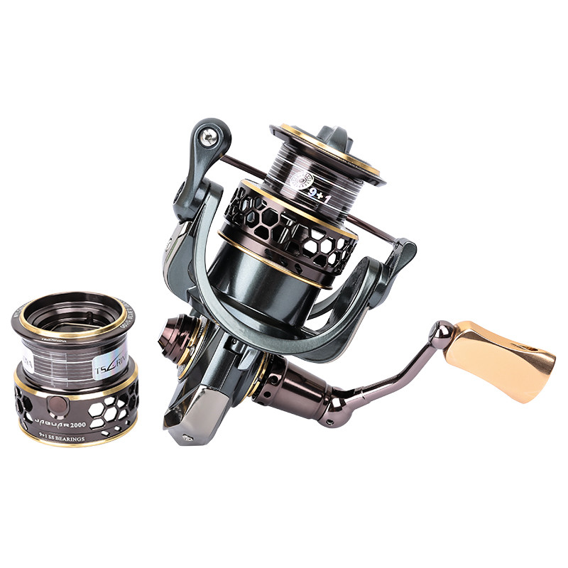 TSURINOYA Jaguar 1000-3000 Spining Reel 2 Spools 9+1BB Stainless Steel Bearing for sea trout pike 6K