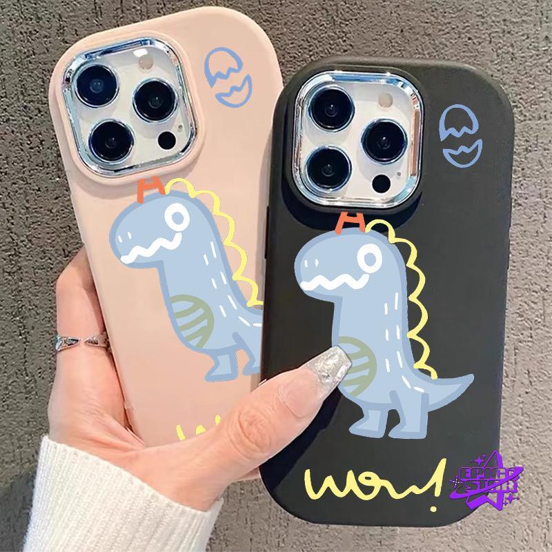 ⭐ MISS CASE ⭐ Menggambar dinosaurus kartun Casing ponsel Bahan silikon lembut Untuk Vivo Y36 Y15 Y27