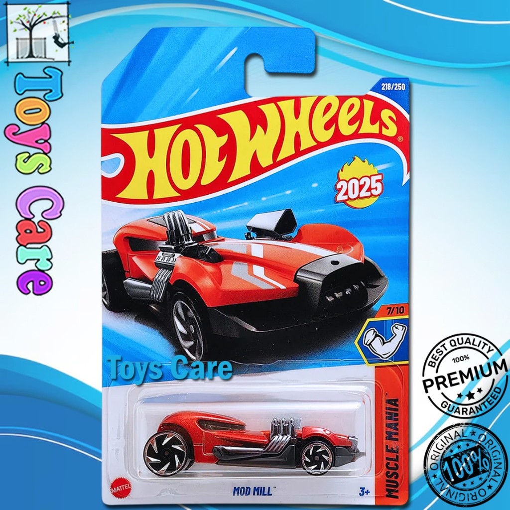 Hot Wheels Mod Mill Merah Diecast Mobil Muscle Ban Plastik