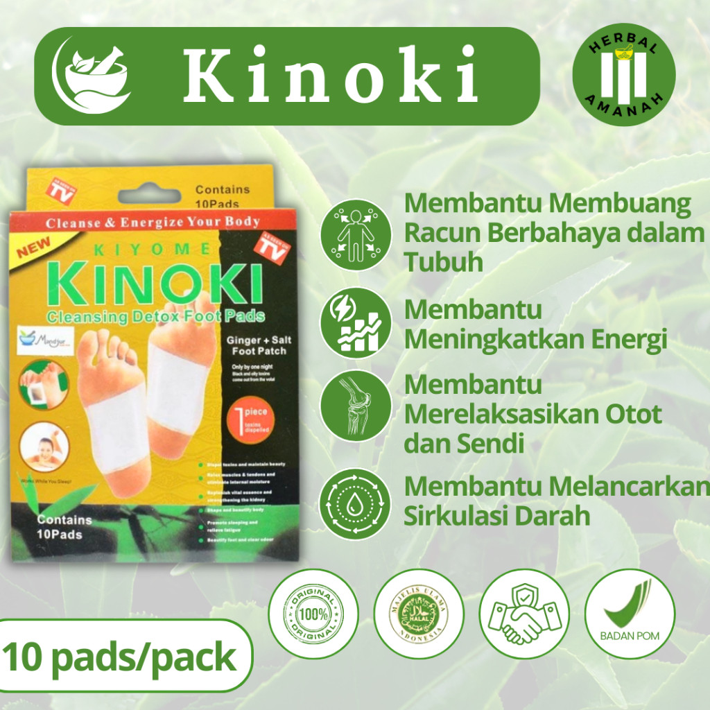 KINOKI Detox Kaki Original 100% / Koyo Kaki Kinoki Gold Ori Isi 5 Pasang/Box  / Koyok Salonpas Kinok