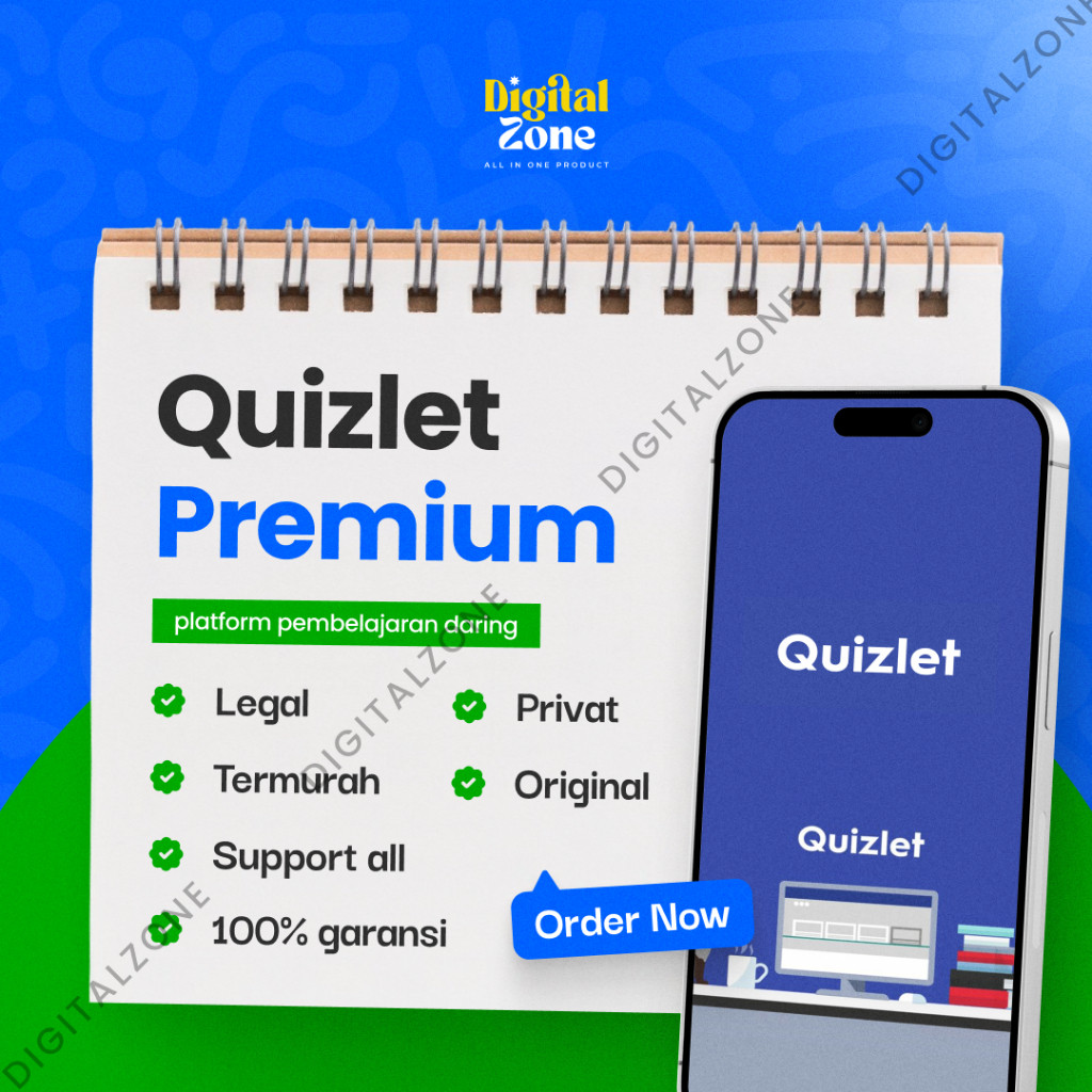 Quizlet Plus Versi Guru Premium Private 1 Bulan | Quizlet Premium 1 Bulan Bergaransi