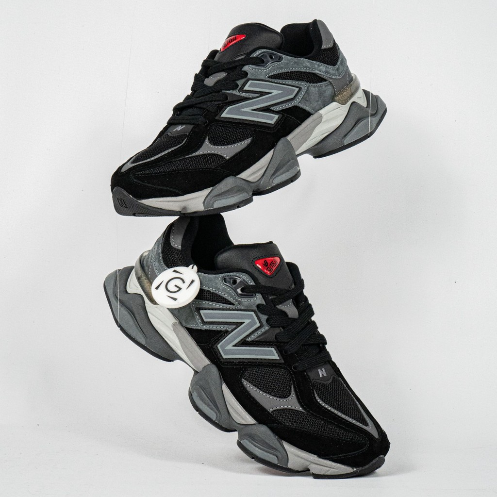 Sepatu New Balance NB 9060 Black Castlerock Sepatu Casual Gym Olahraga Joging Pria Wanita