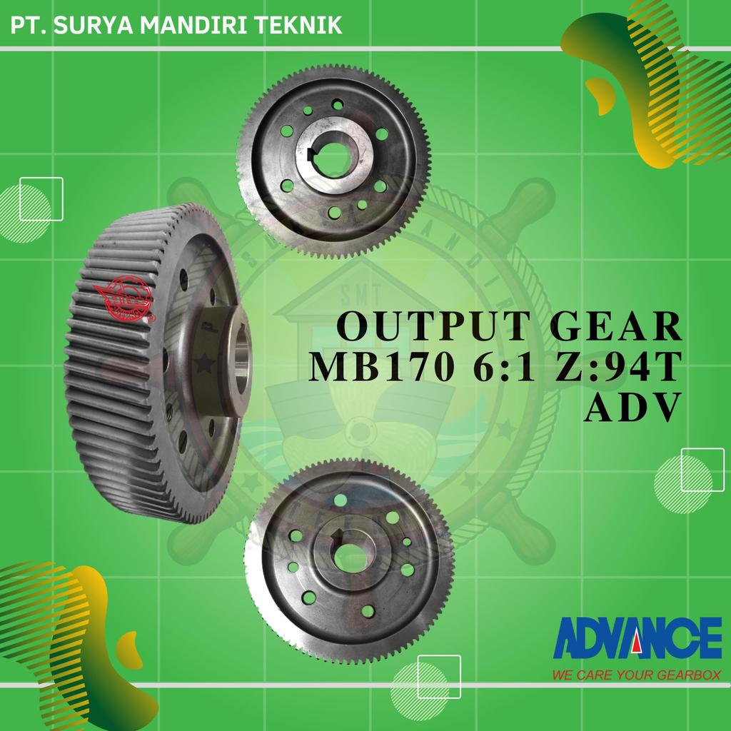 MB170 DRIVE GEAR / OUTPUT GEAR 6:1 Z:94T MB170-03-002 ADVANCE