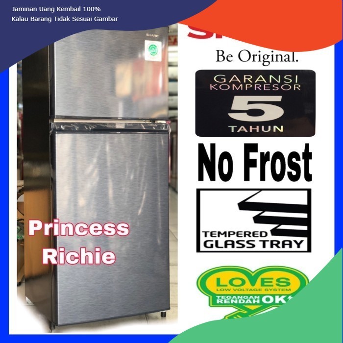 Kulkas SHARP SJ196MF-SS 2 Pintu