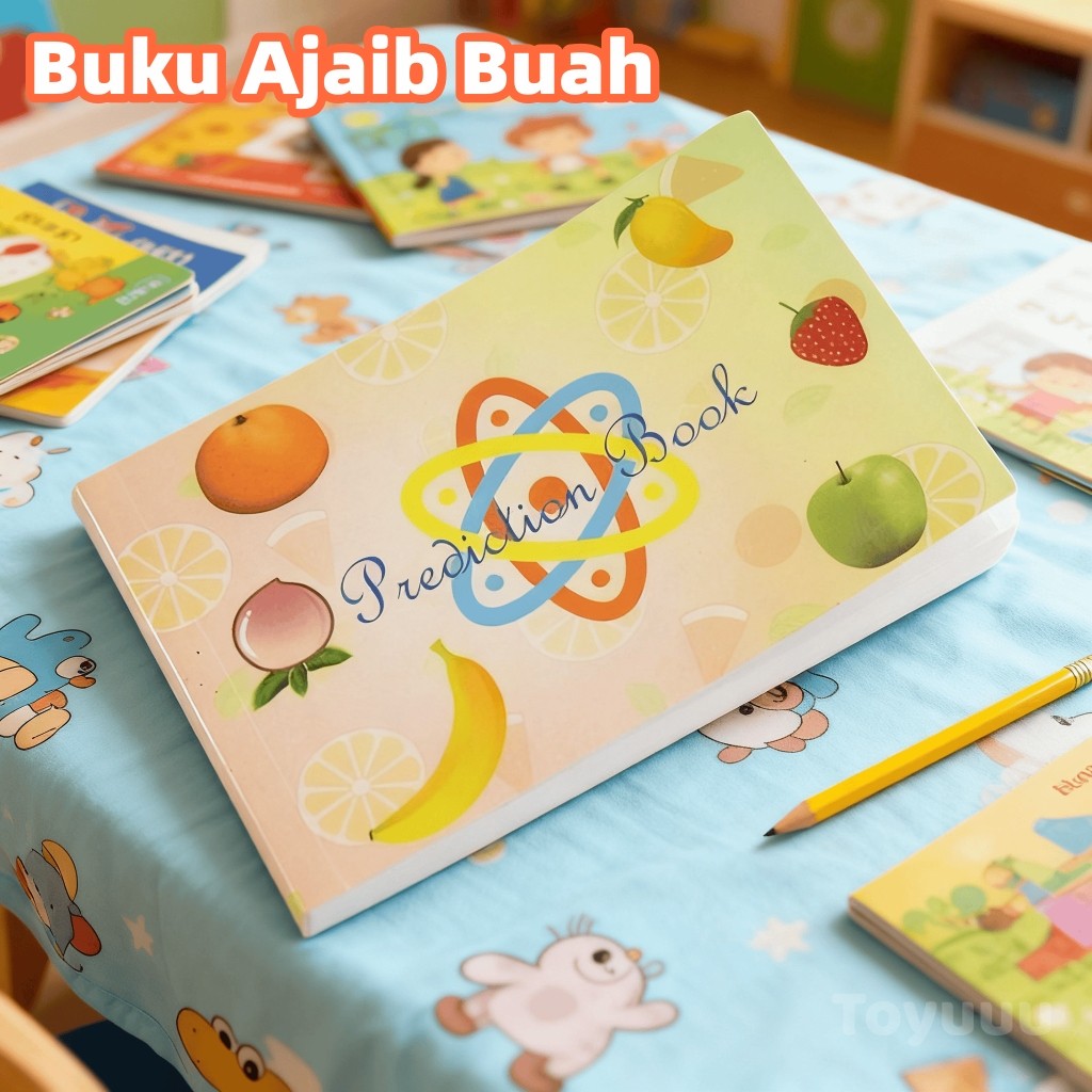 Mainan Sulap/Ajaib/Sulap Sulapan/Buku Ramalan Buah/Buku Flip Ajaib/Enam Buah