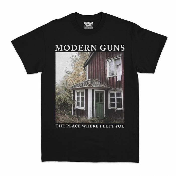 (COD) T-shirt Modern Guns - The Place Where I Left You | Kaos Band Modern Guns - HITAM, M
