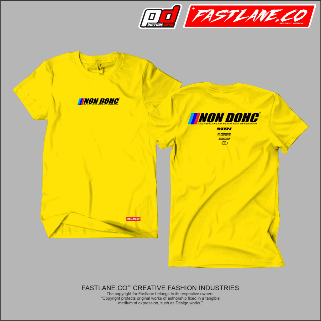 KAOS T-SHIRT NON DOHC LIMITED EDITION FREE STIKER FASTLANE.CO / KAOS NON DOHC GANK / KAOS DOHC GANK 