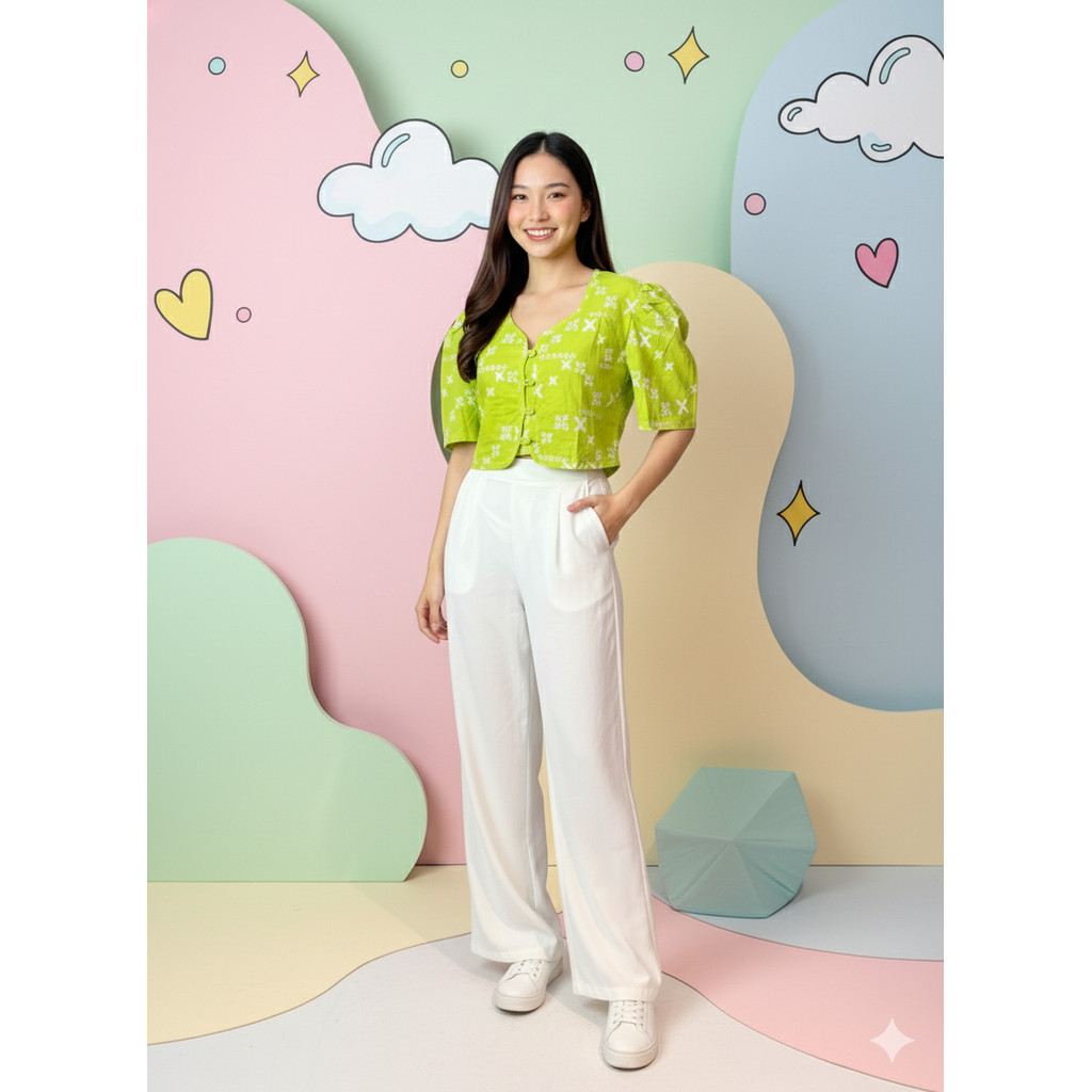 Batik ENOM - Blouse Lucy - Baju Batik Wanita Modern