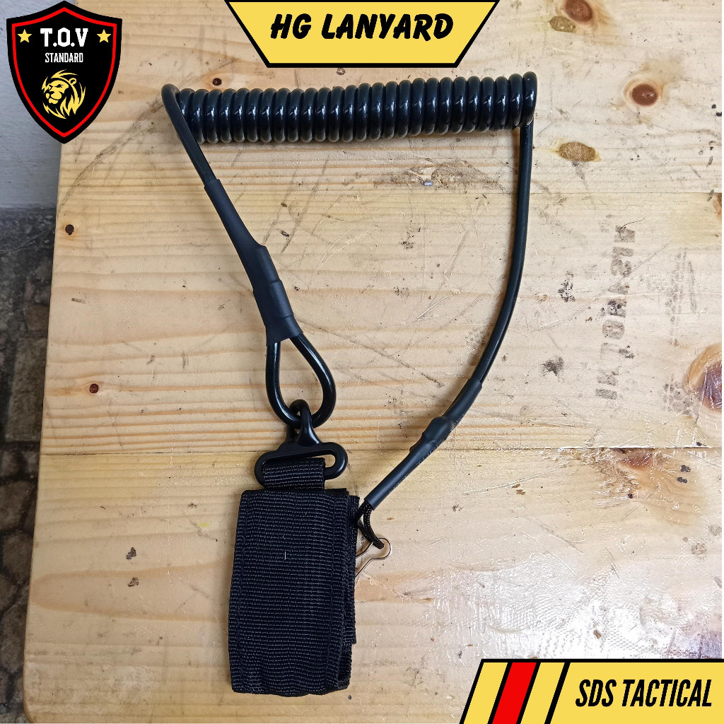 Tali Sling Pengaman Pistol Safety Tactical Gun Lanyard