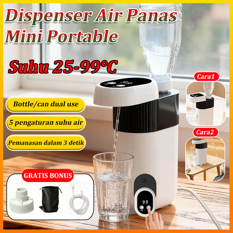 Dispenser Air Panas Dingin Portable Dispenser Mini Air Panas Desktop 5 Tingkat Suhu Keluarkan Air Pa