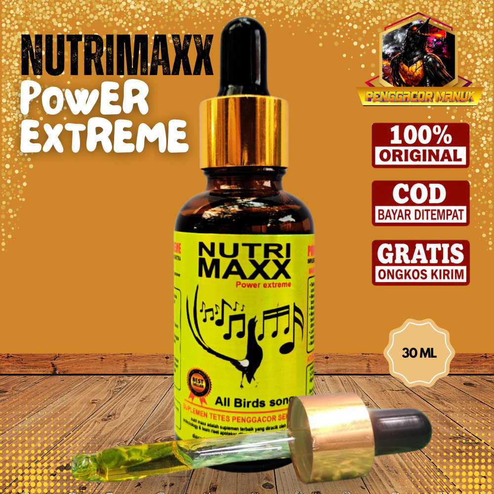 Nutrimaxx Power Extreme Vitamin Burung Penggacor Burung Kicau dengan probiotik grade A aktif