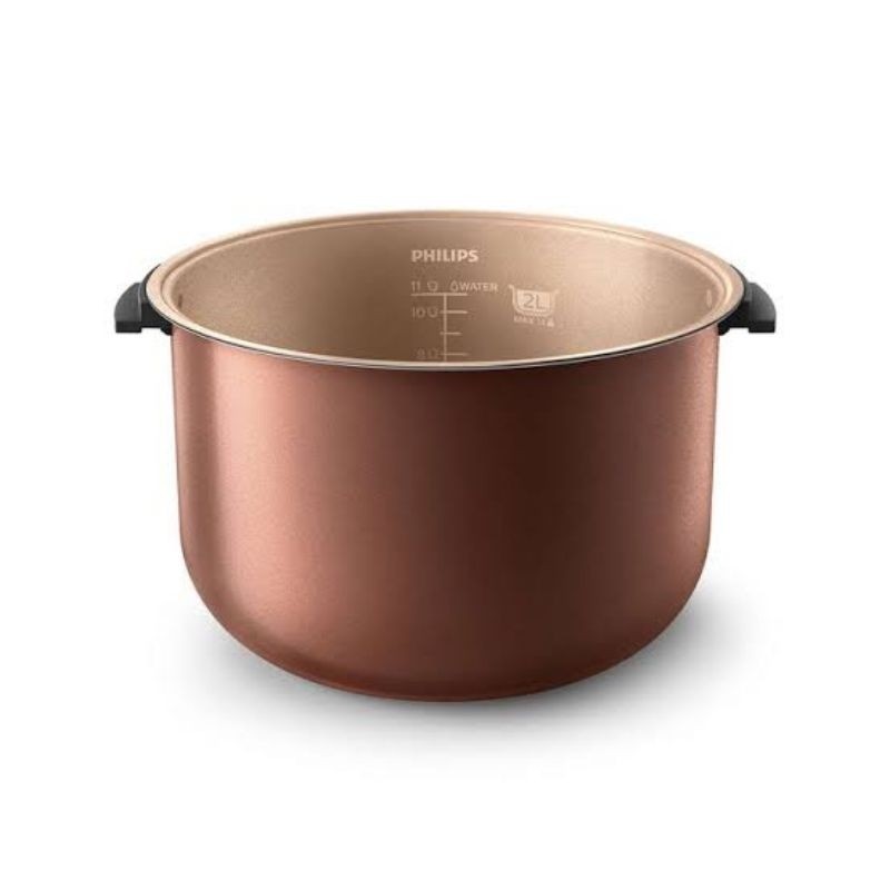 ll PANCI INNER POT SPAREPART CERAMIC GOLD KERAMIK KAPASITAS 2 LITER 2LITER BISA UNTUK MAGIC COM RICE