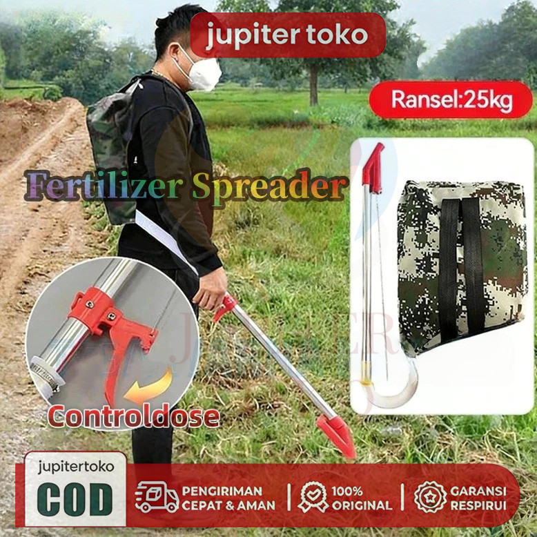 25 Kg Alat pemupuk Alat Tabur pupuk Padat ckempu kocor ALAT SIRAM KOCOR TANAMAN PUPUK /Tas Ransel Ko