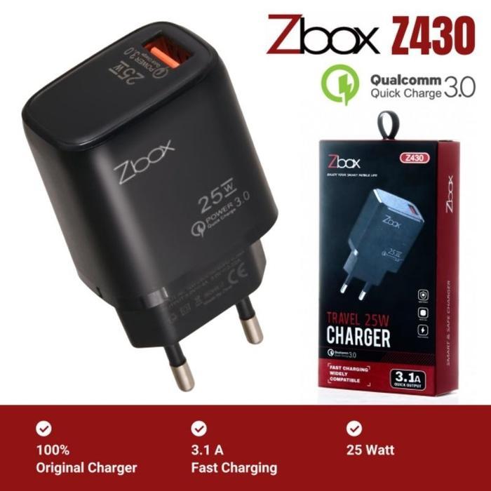 Travel Charger Batok Fast Charging Smartphone HP Iphone Zbox Umax - Zbox, Charger Only