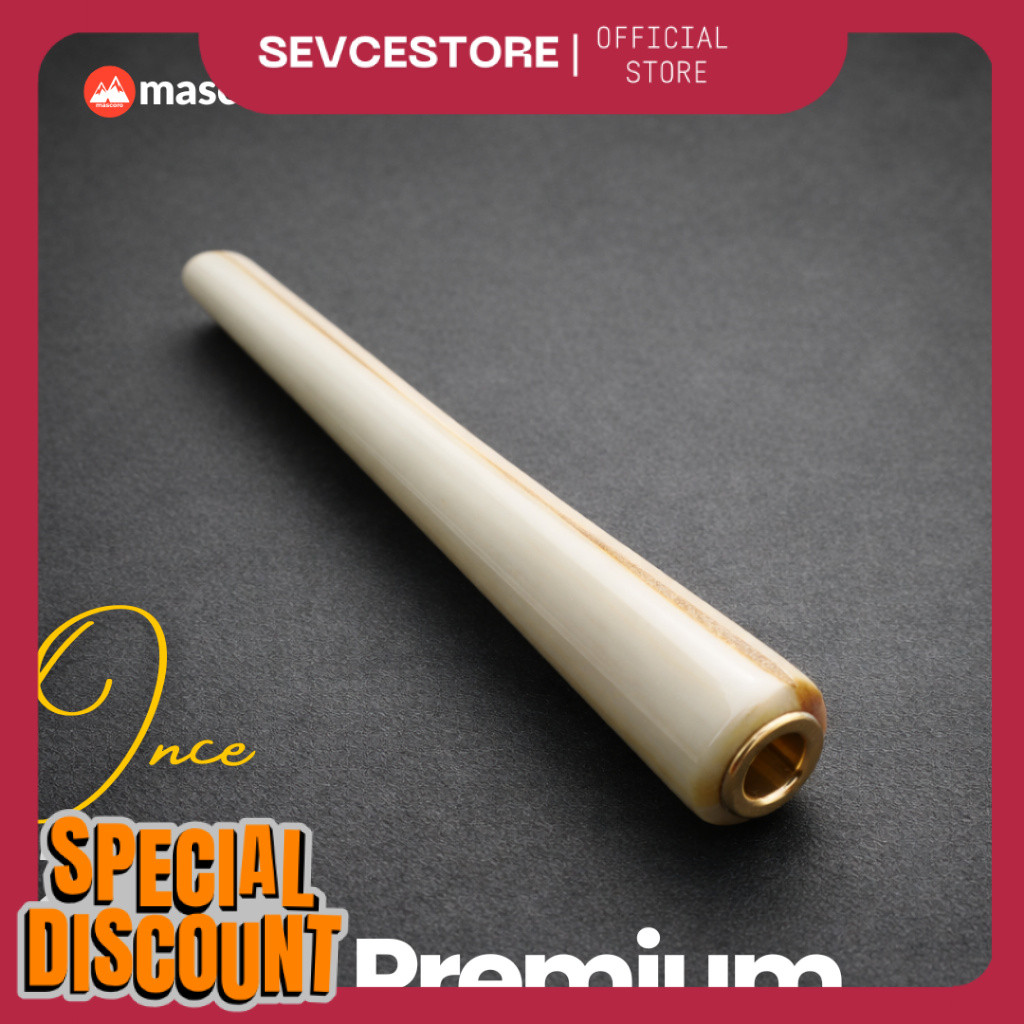 Once pipa filter tulang moncong ikan marlin 12cm multi lubang cocok untuk kretek filter dan mild MSR