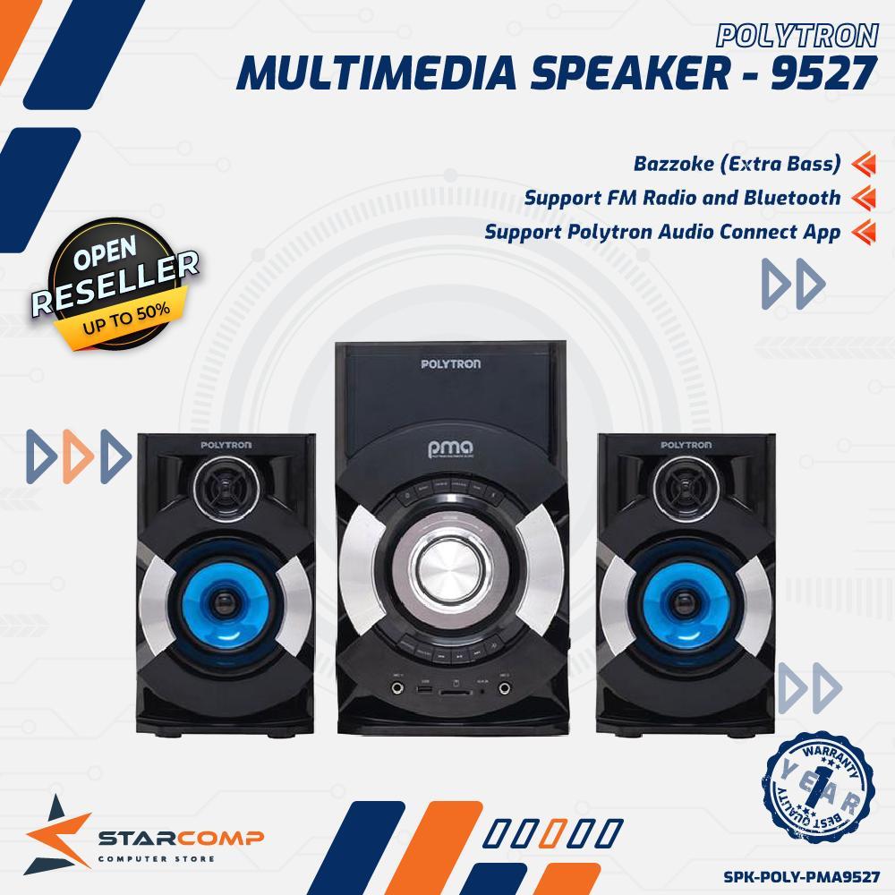 Polytron PMA 9527 Multimedia Speaker Extra Bass Radio FM