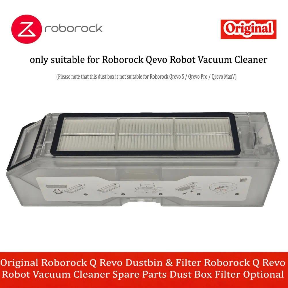 Original Roborock Q Revo Dustbin & Filter Roborock Q Revo Robot Vacuum Cleaner Spare Parts Dust Box 
