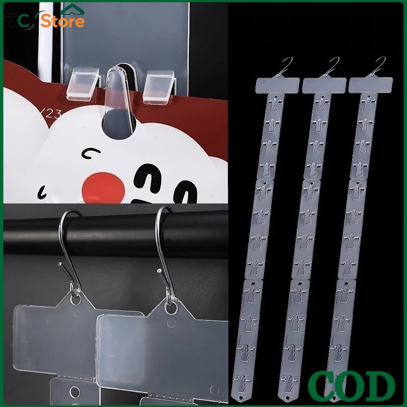 Clip Strip Display Makanan Strip Klip Produk Supermarket Snack Plastic Clip Strip Clip Display Snack
