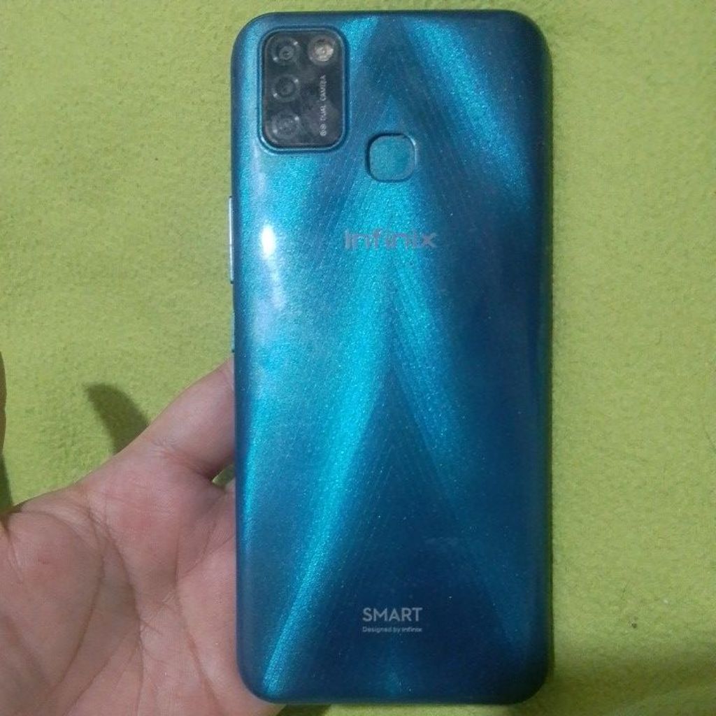 HP Second Infinix Smart 5 Nyala Normal Minus Batterai Gembung Tapi masih bisa di cas Normal