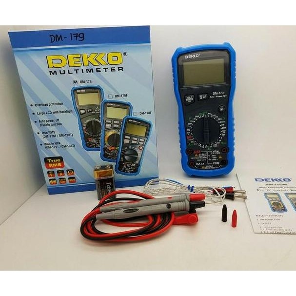 HARGA DISC - Dekko DM-179 Digital Multimeter Dekko DM179 Multitester Dekko DM179
