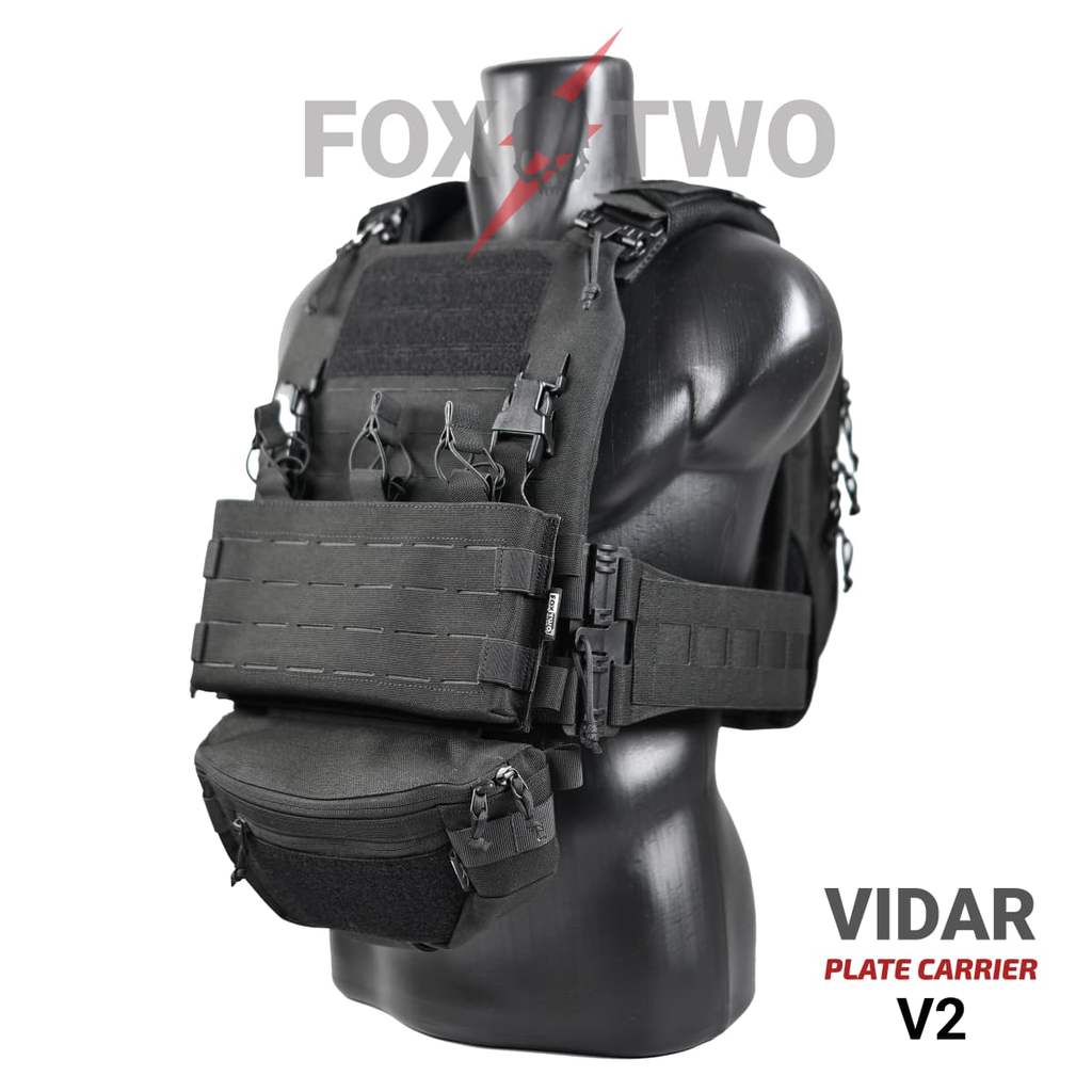 Rompi / Vest Tactical Fox Two Vidar Omni V2 Plate Carrier - Black