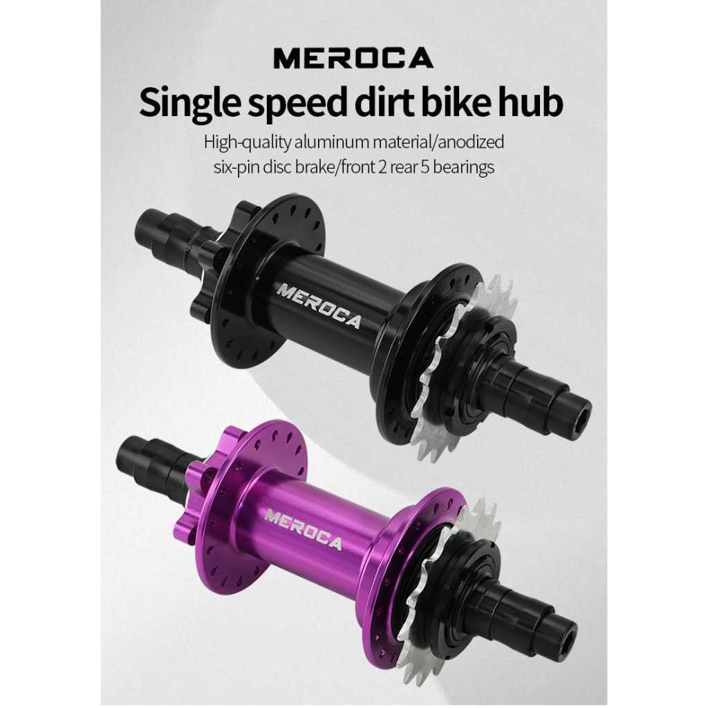 Foto Meroca Female Axle Freehub 10 x 135 mm 32 hole 6 six bolt DJ BMX Hub
