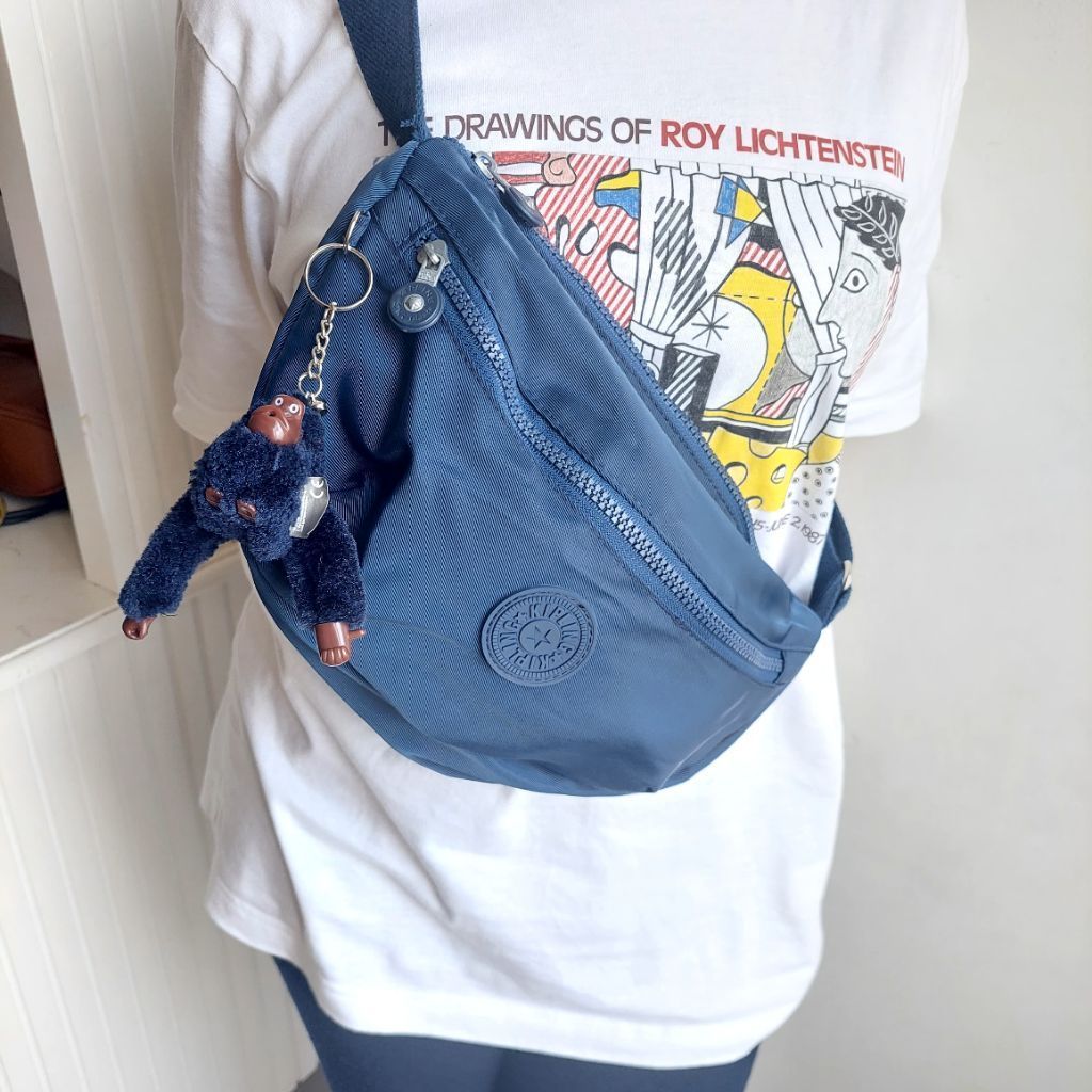 KIPLING – Tas Selempang dan Bahu Wanita – Biru Nylon