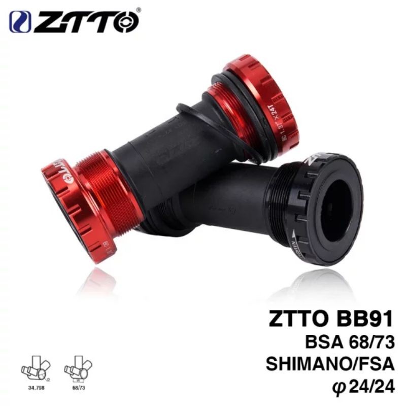 Foto BB Bottom bracket ZTTO HT2 hollowtech 2 BSA loncer rasa ceramic