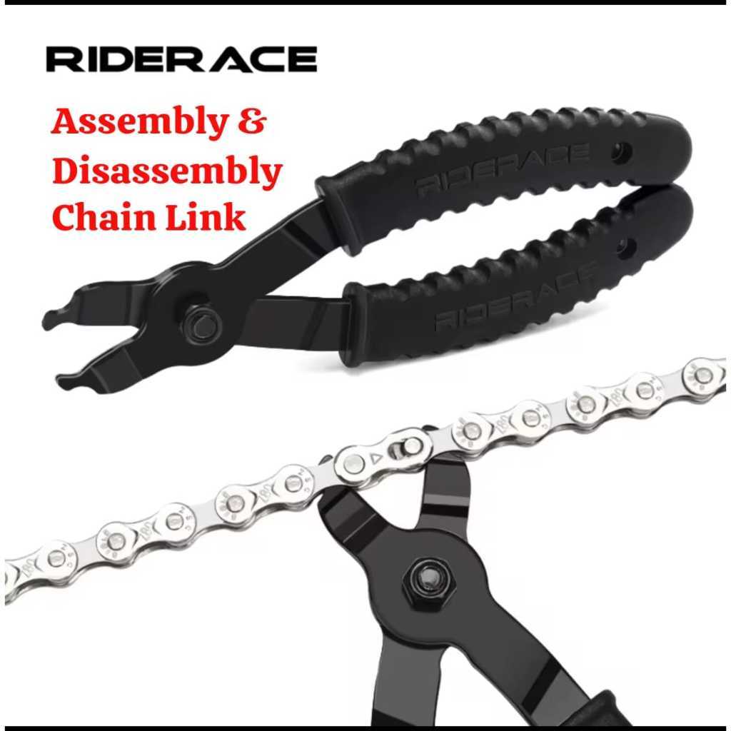 Foto Riderace Tool Alat Tang Buka Pasang Pemutus Rantai Assembly Disassembly Chain Reparasi Rantai Sepeda Master Missing Chain Quick link Tool
