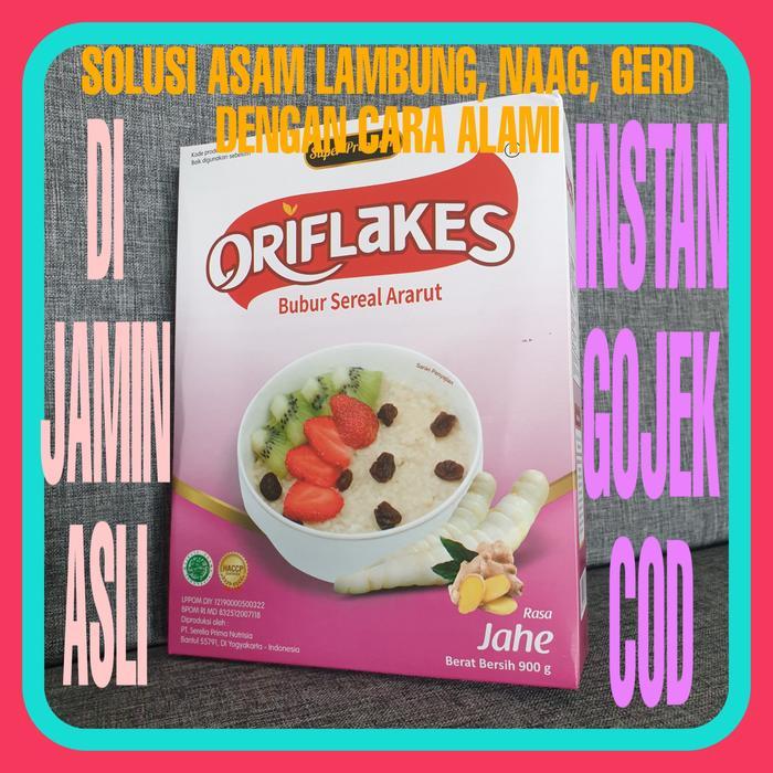 Oriflakes Umbi Garut 900 Gr, Oriflakes solusi Asam lambung, maag, gerd - Vanila