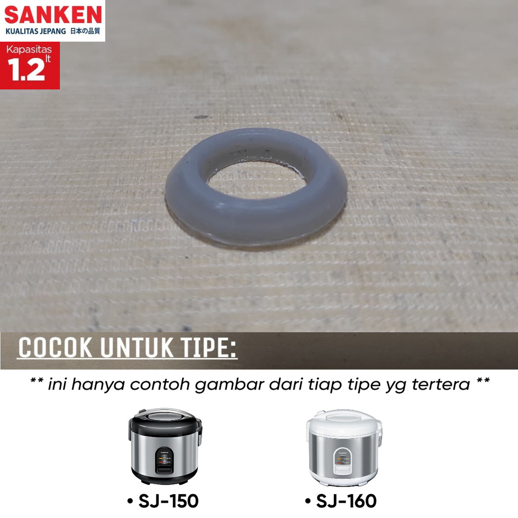 [ORI] Sanken SJ-150 / SJ-160 | SEAL KARET STEAM VENT LUBANG UAP TONGOLAN Magic Com SANKEN Rice Cooke