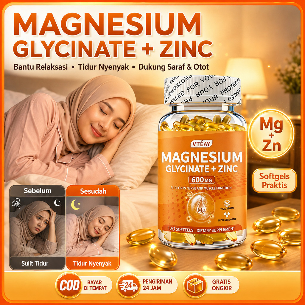 Tablet Kunyah Magnesium Glycinate/Magnesium Glycinate Complex Gummies 60pcs/Magnesium Glycinate Gumm