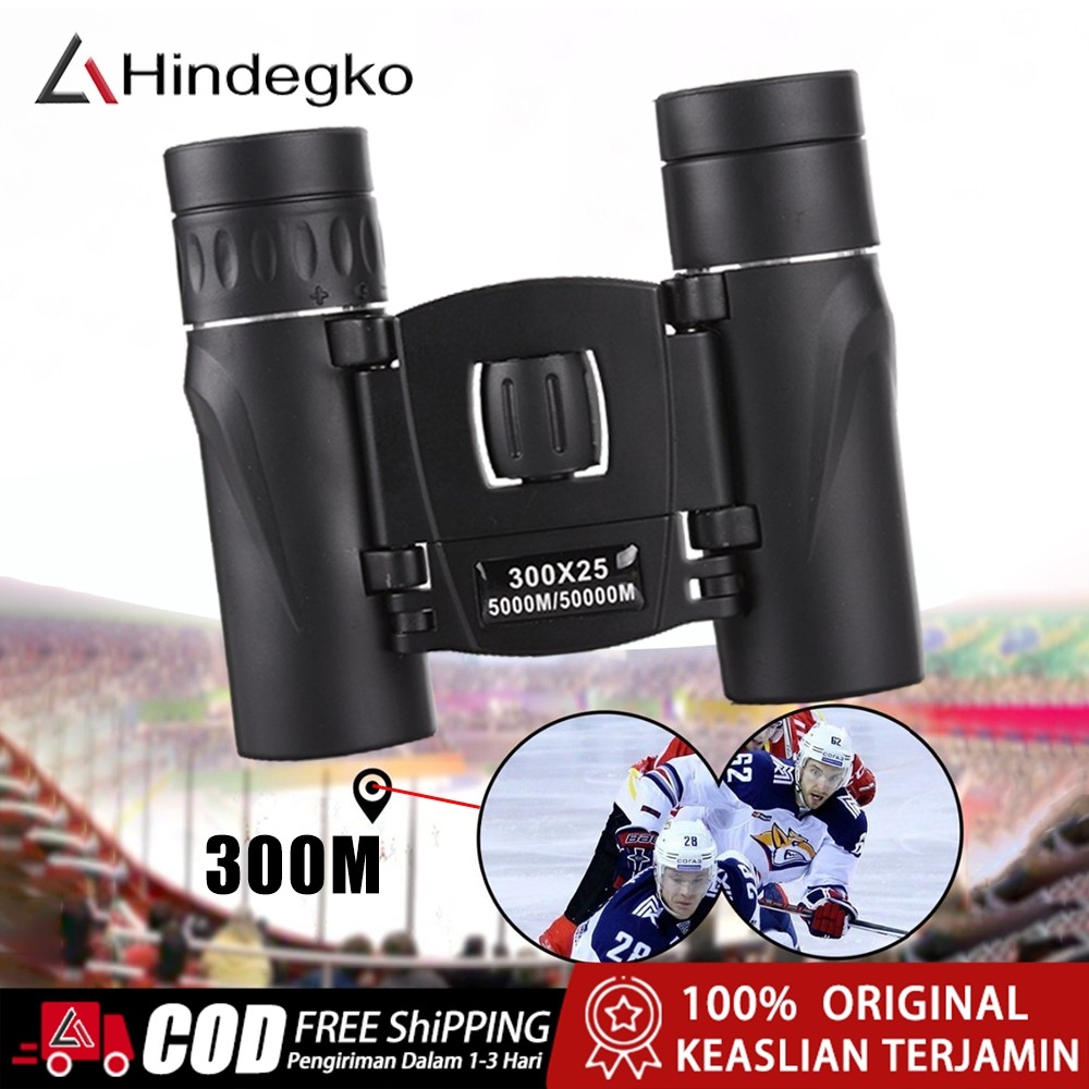PROMO Hindegko Orisinal Teropong Binocular Teropong 300x25 M Teropong Monocular Jarak Jauh Malam Ter