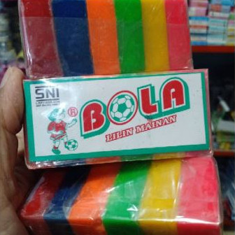 Plastisin Lilin Ukuran Besar Mainan Malam Merk BOLA Isi 6 Warna Permainan Anak Edukasi Playdough Pla