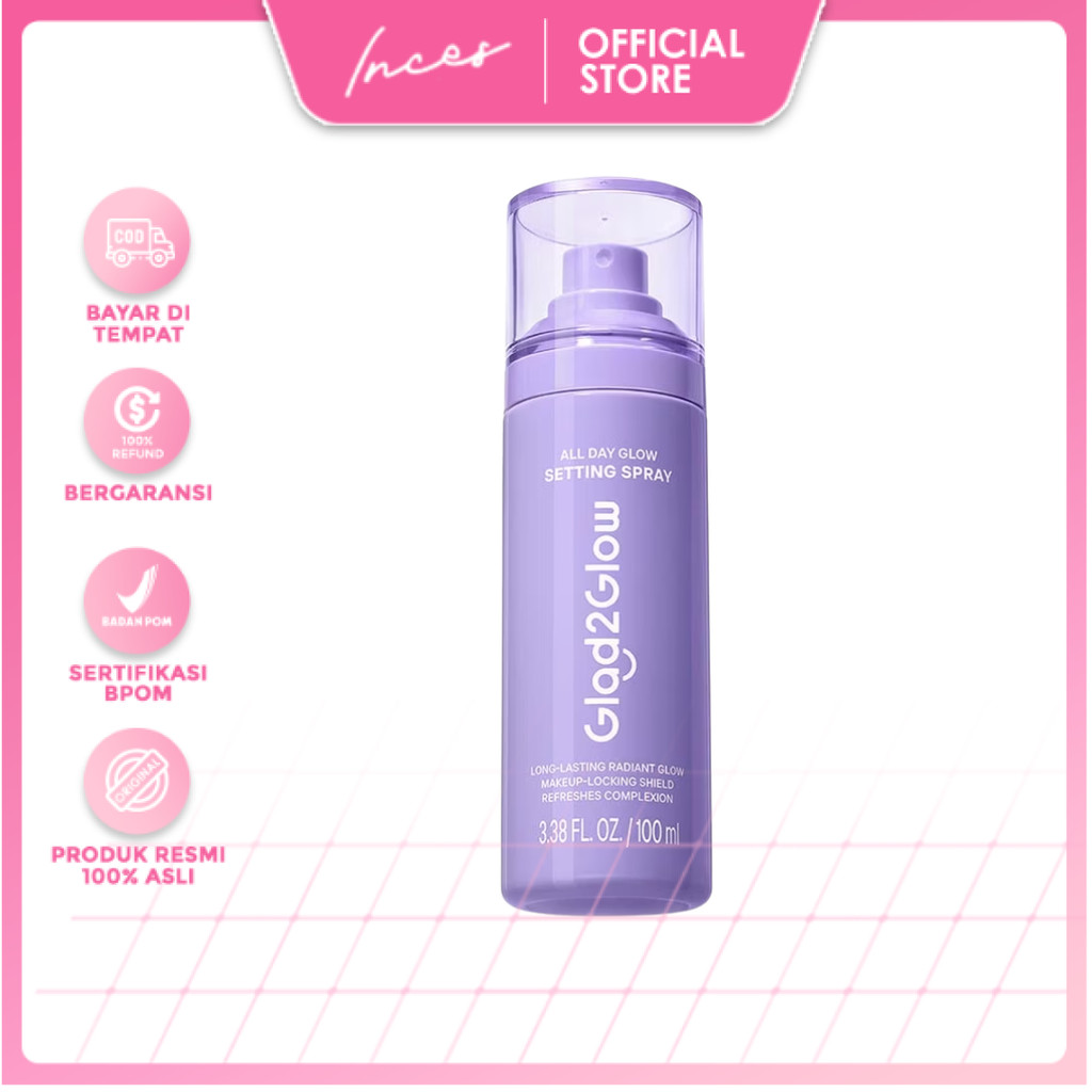 INCES - GLAD2GLOW ALL DAY GLOW SETTING SPRAY 100ML