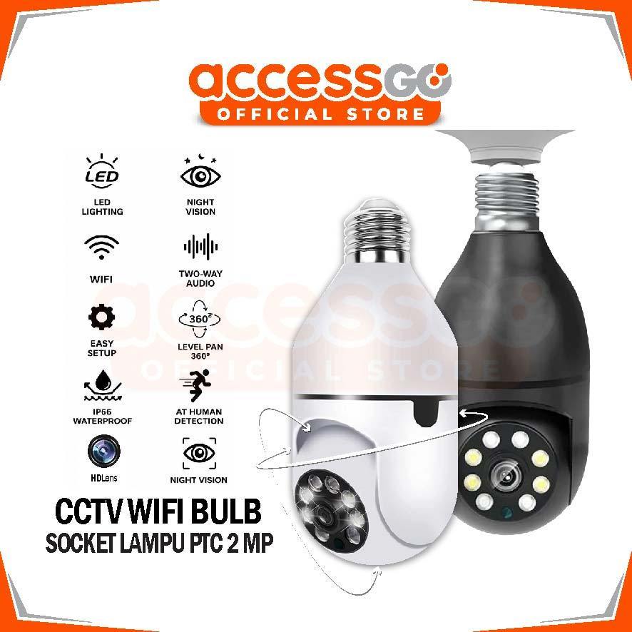 CCTV PTZ CAMERA WIFI Dome Model Lampu  CCTV - Dengan LED BOHLAM CCTV